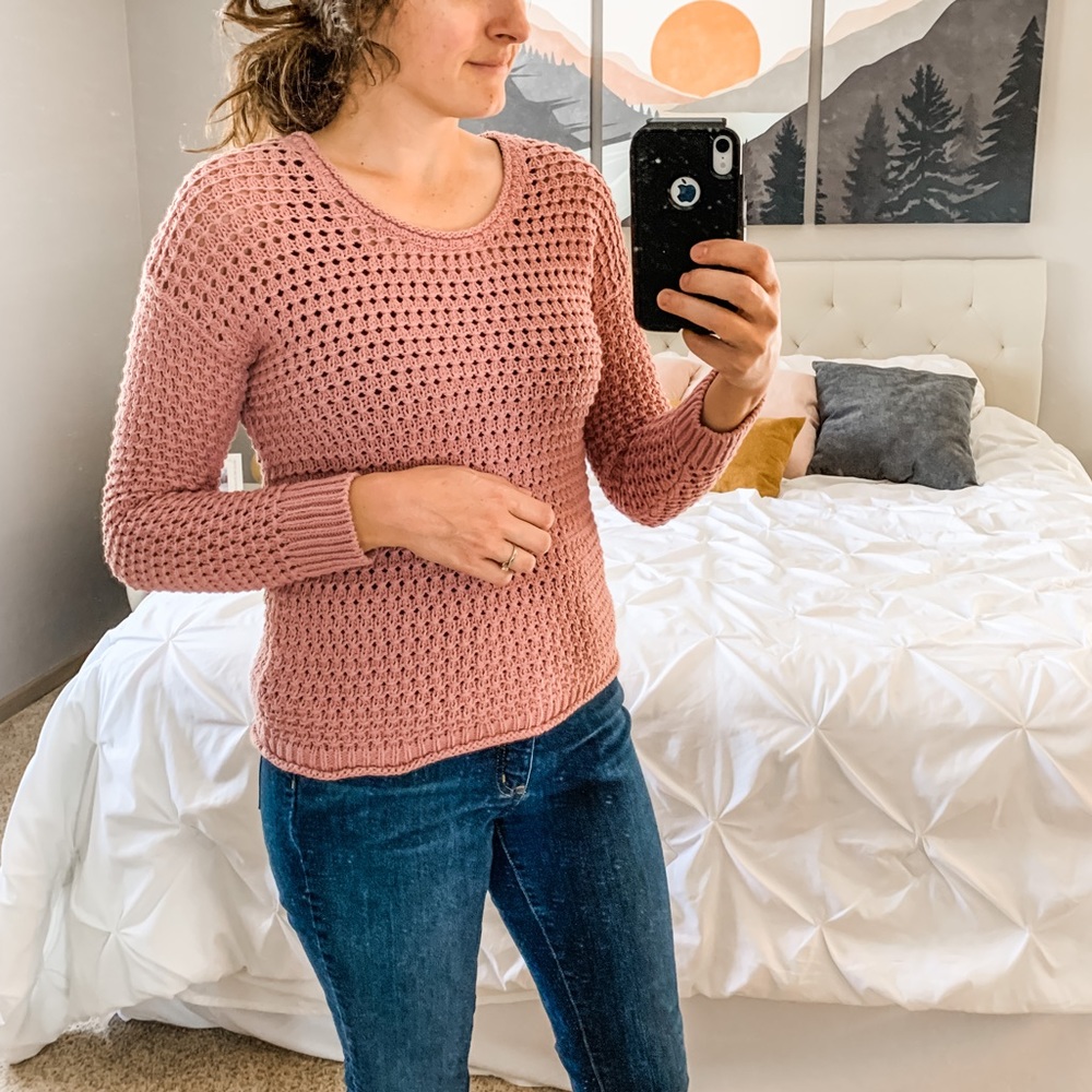 Madewell Open-Stitch Austen Pullover Sweater